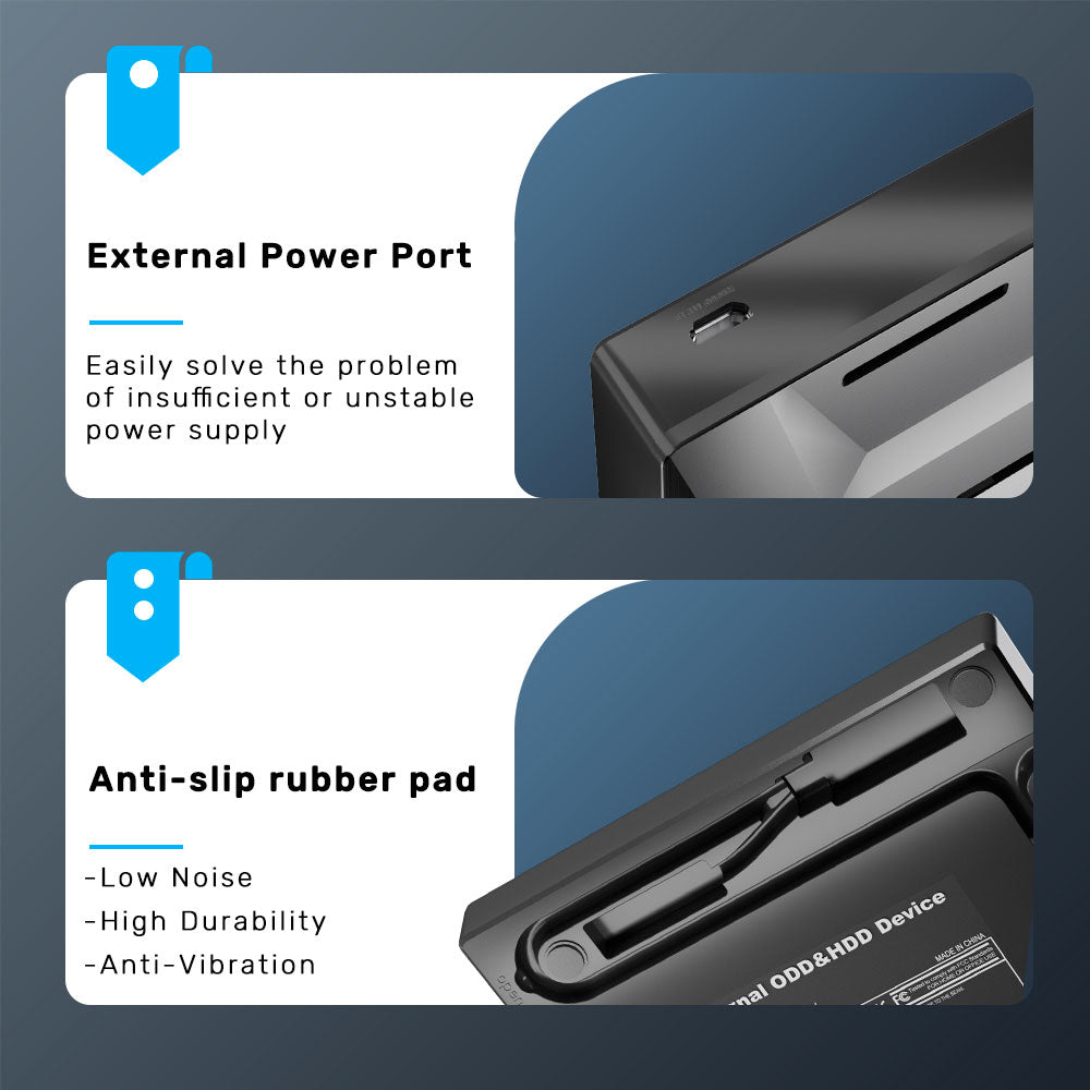 UNITEK 5-IN-1 EXTERNAL OPTICAL DRIVE(T1037A01) - image 4