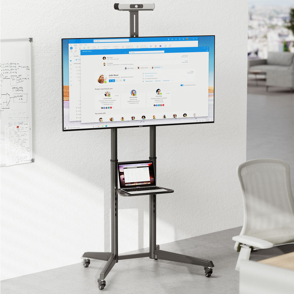 BRACKET TV CART 37”-70” 50KG WITH SHELF - image 8