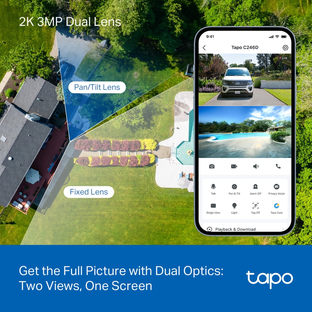 TP-LINK TAPO IN/OUT DUAL LENS PAN/TILT 2K 3MP - image 10