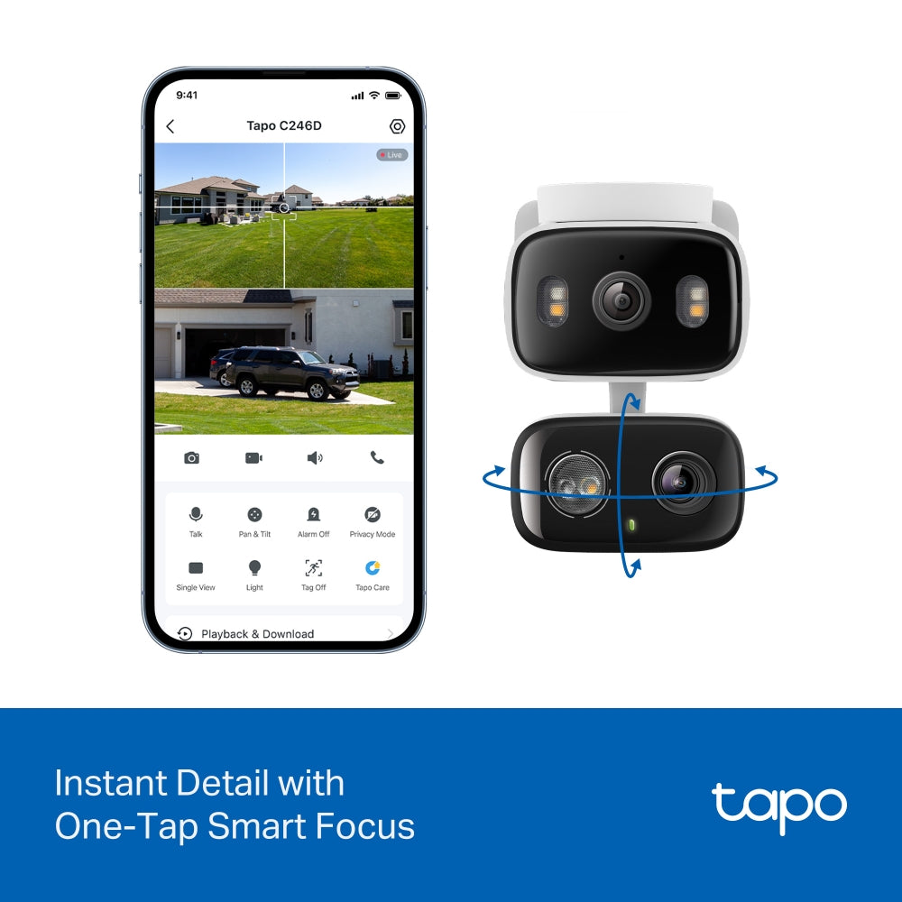 TP-LINK TAPO IN/OUT DUAL LENS PAN/TILT 2K 3MP - image 13
