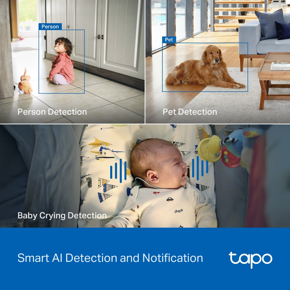 TP-LINK TAPO PAN/TILT WIFI 4K 8MP INDOOR + AUDIO - image 2
