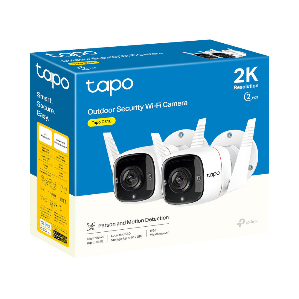 TP-LINK TAPO OUTDOOR SECURITY WIFI CAMERA 2 PACK - image 3