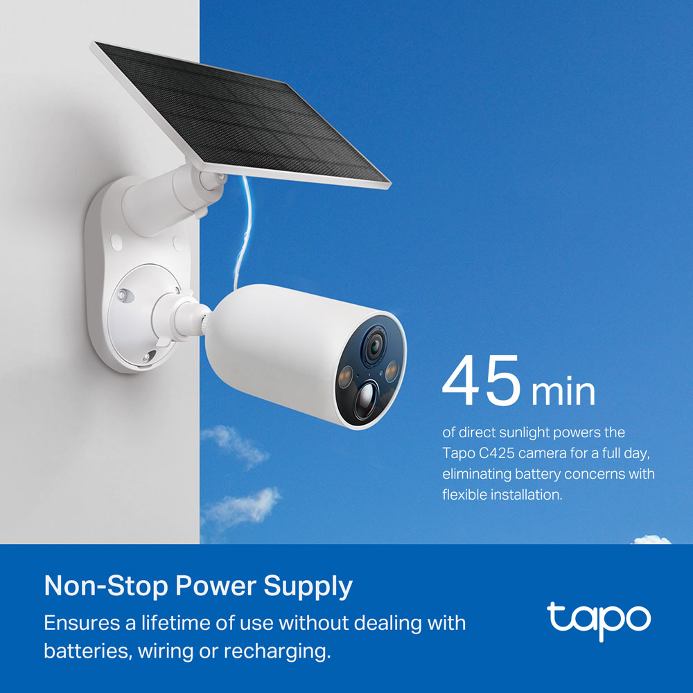 TP-LINK TAPO SOLAR CAMERA 2K 4MP 1PK - image 4