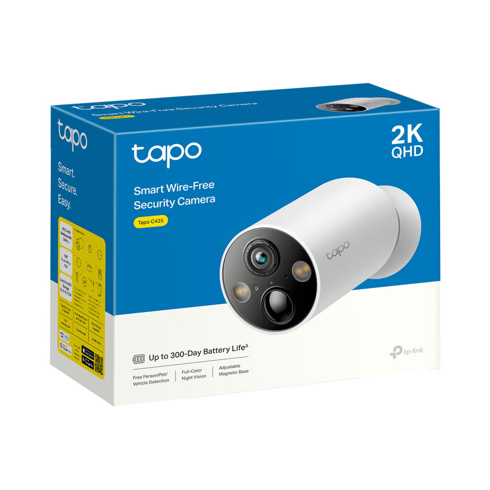 TP-LINK TAPO SMART WIRE-FREE CAMERA 2K 4MP 1PK - image 2