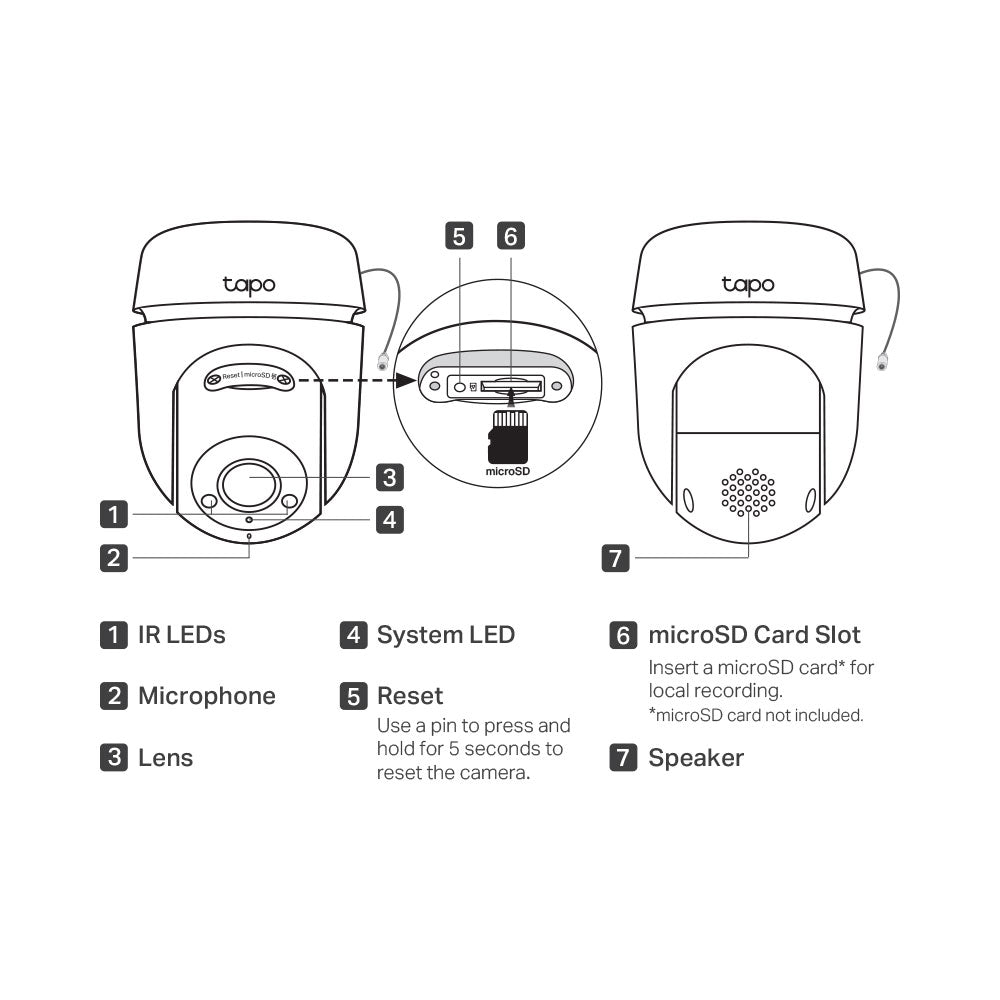TP-LINK OUTDOOR PAN/TILT SECURITY CAM WIFI 1080P - image 8