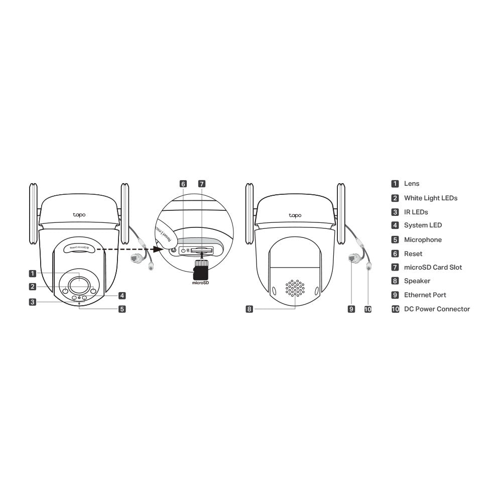 TP-LINK OUTDOOR PAN/TILT SECURITY WIFI 2K 4MP - image 5
