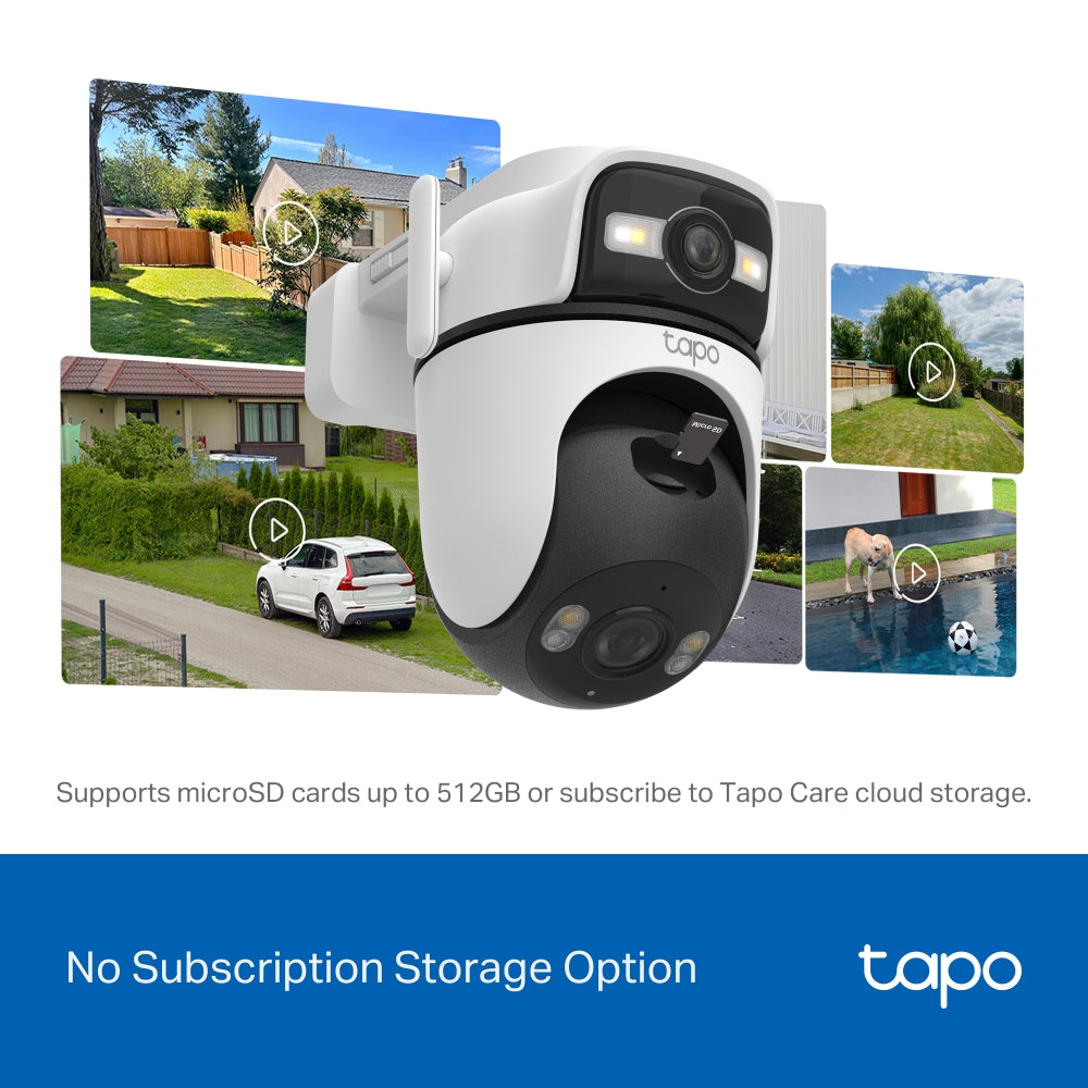 TP-LINK TAPO OUTDOOR PAN/TILT DUAL LENS 2K 360DEG - image 2