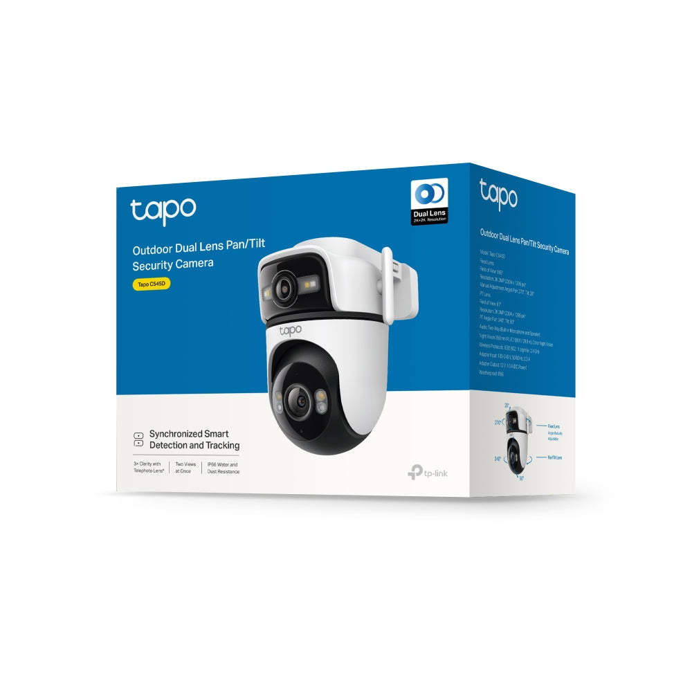 TP-LINK TAPO OUTDOOR PAN/TILT DUAL LENS 2K 360DEG - image 7