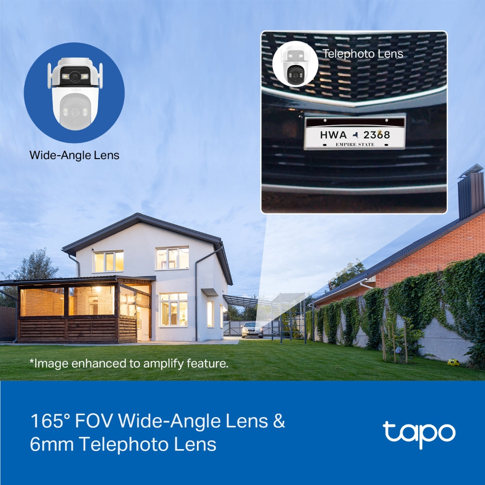 TP-LINK TAPO OUTDOOR PAN/TILT DUAL LENS 2K 360DEG - image 9