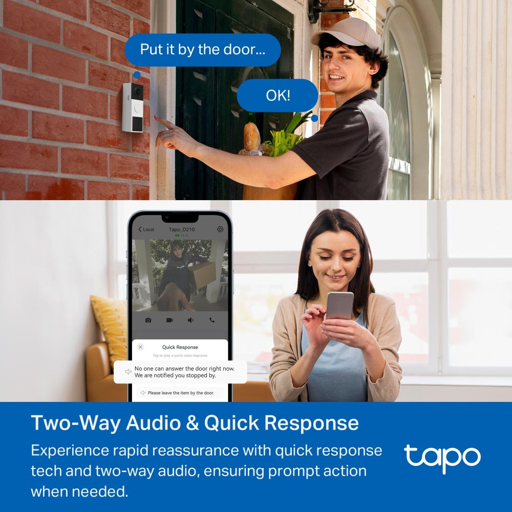 TP-LINK TAPO VIDEO DOORBELL D210 3MP - image 5