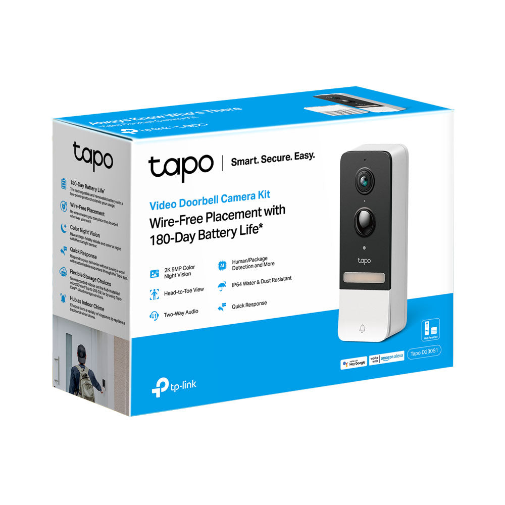 TP-LINK TAPO VIDEO DOORBELL+HUB CAMERA KIT 2K 5MP - image 3