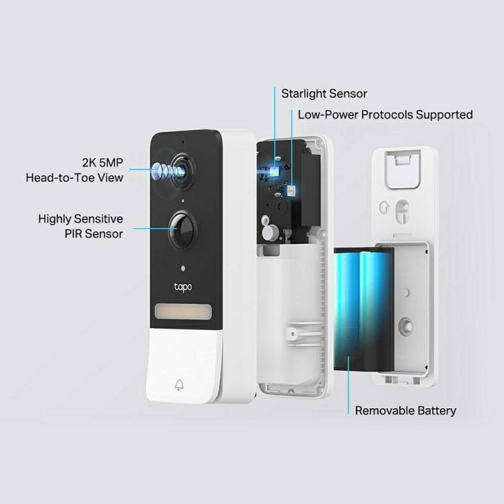 TP-LINK TAPO VIDEO DOORBELL+HUB CAMERA KIT 2K 5MP - image 7