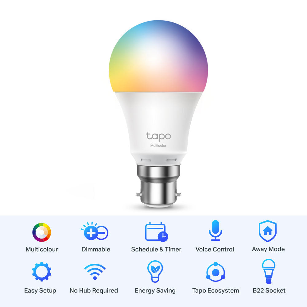 TP-LINK TAPO SMART WIFI LIGHT BULB - MULTICOLOUR - image 2
