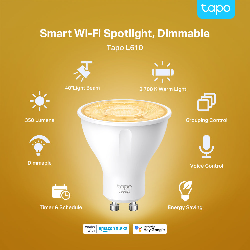TP-LINK TAPO L610 SMART WIFI DOWN LIGHT, DIMMABLE