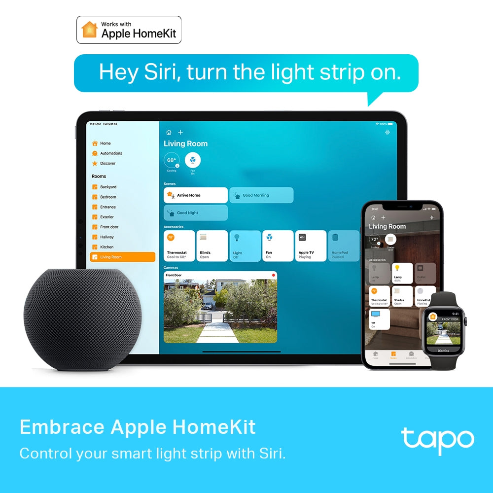 TP-LINK TAPO WIFI MULTICOLOUR LED 10M 2000LUM - image 5