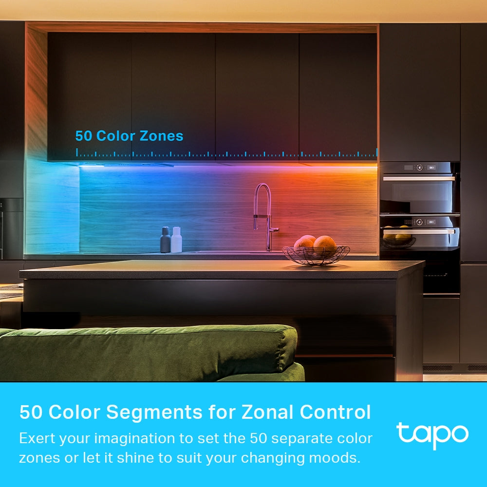 TP-LINK TAPO WIFI MULTICOLOUR LED 10M 2000LUM - image 9