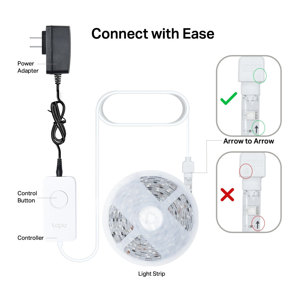 TP-LINK TAPO WIFI MULTICOLOUR LED 5M 1000LUM - image 2
