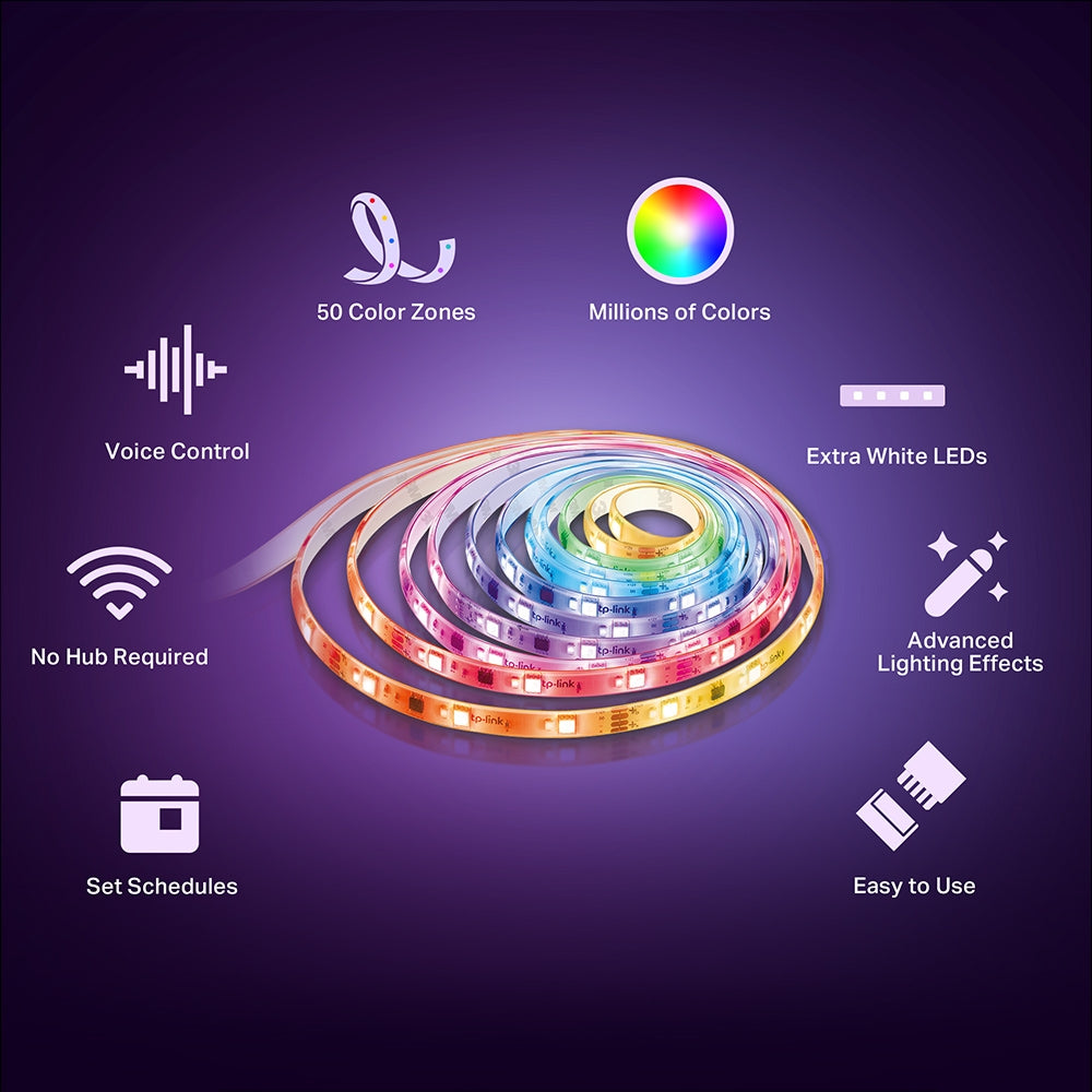 TP-LINK TAPO WIFI MULTICOLOUR LED 5M 1000LUM - image 7