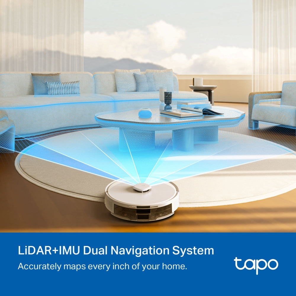 TP-LINK TAPO RV30 MAX PLUS 5300PA HYPER SUCTION ROBOT VACUUM & MOP WITH SMART AUTO-EMPTY DOCK (WHITE) - image 3