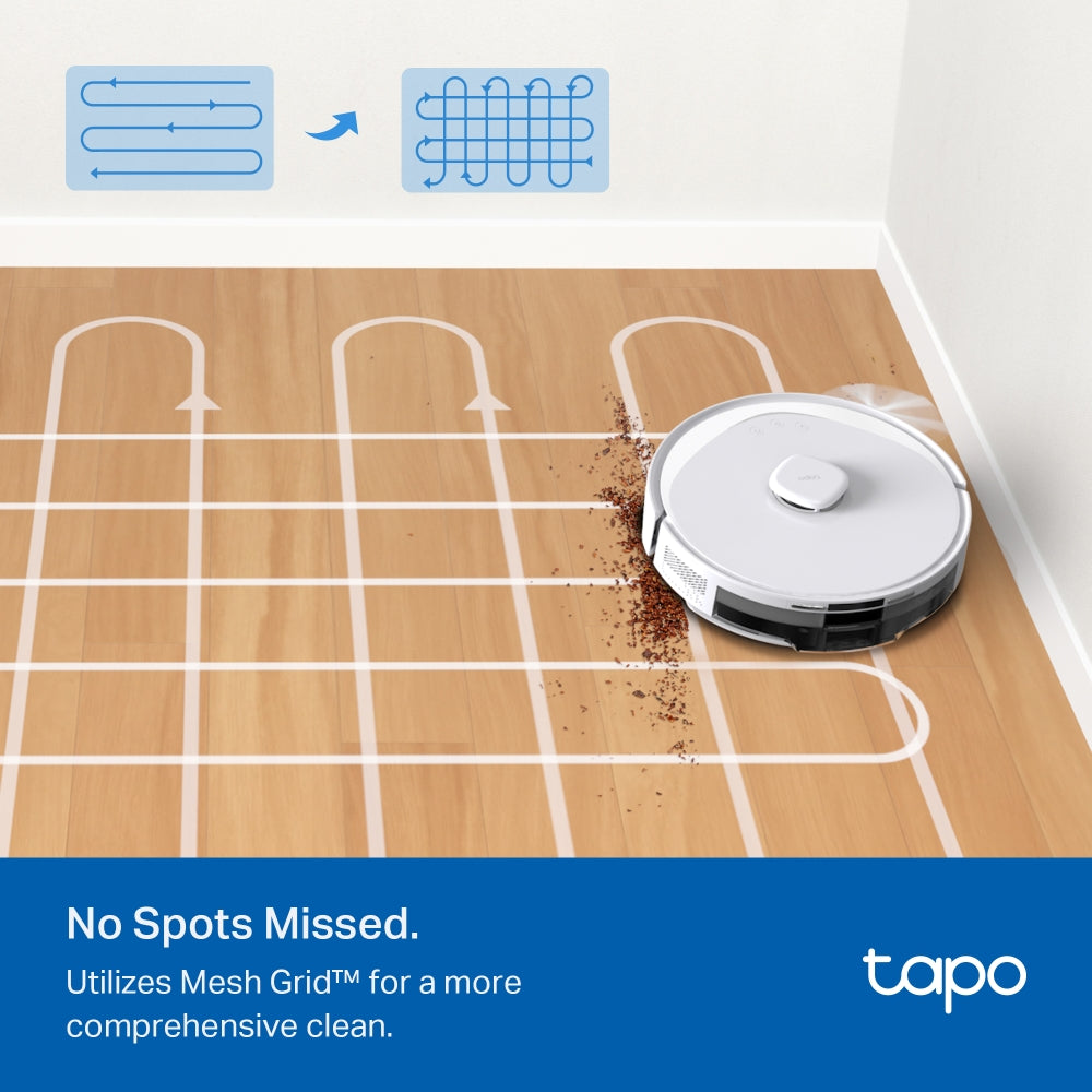 TP-LINK TAPO RV30 MAX PLUS 5300PA HYPER SUCTION ROBOT VACUUM & MOP WITH SMART AUTO-EMPTY DOCK (WHITE) - image 10