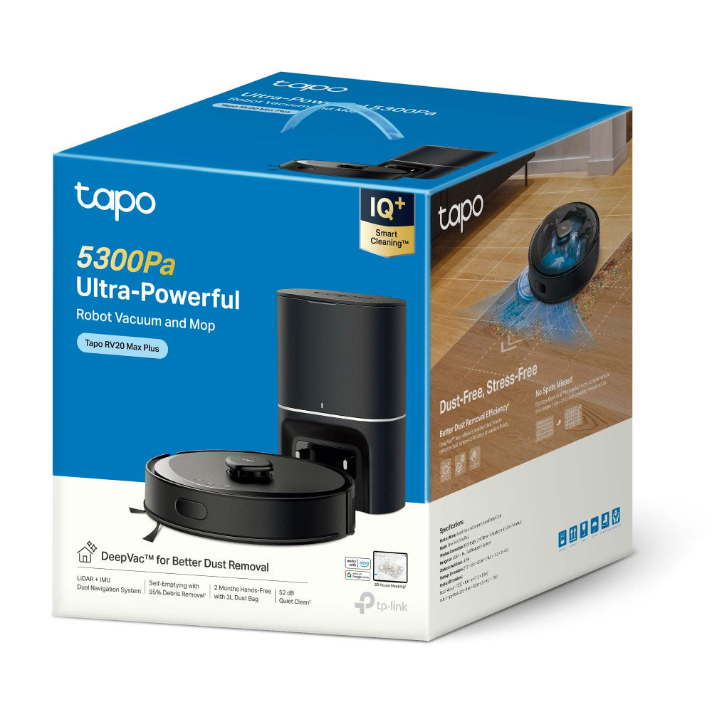 TP-LINK TAPO VAC&MOP + DOCK BLACK 5300PA 2600MAH - image 3