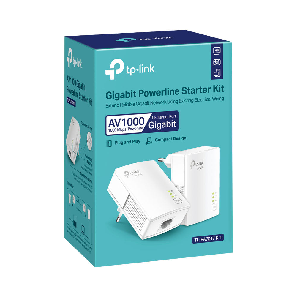 TP-LINK AV1000 GIGABIT POWERLINE STARTER KIT