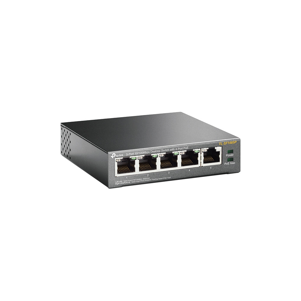 TP-LINK 5-PORT FE 4-PORT POE DESKTOP SWITCH - image 2