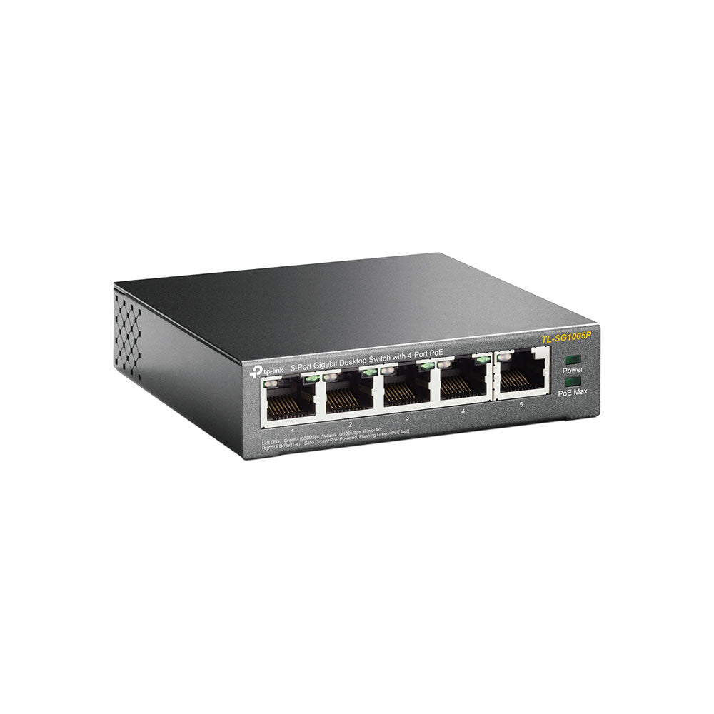 TP-LINK 5-PORT GBE 4-PORT POE DESKTOP SWITCH - image 2