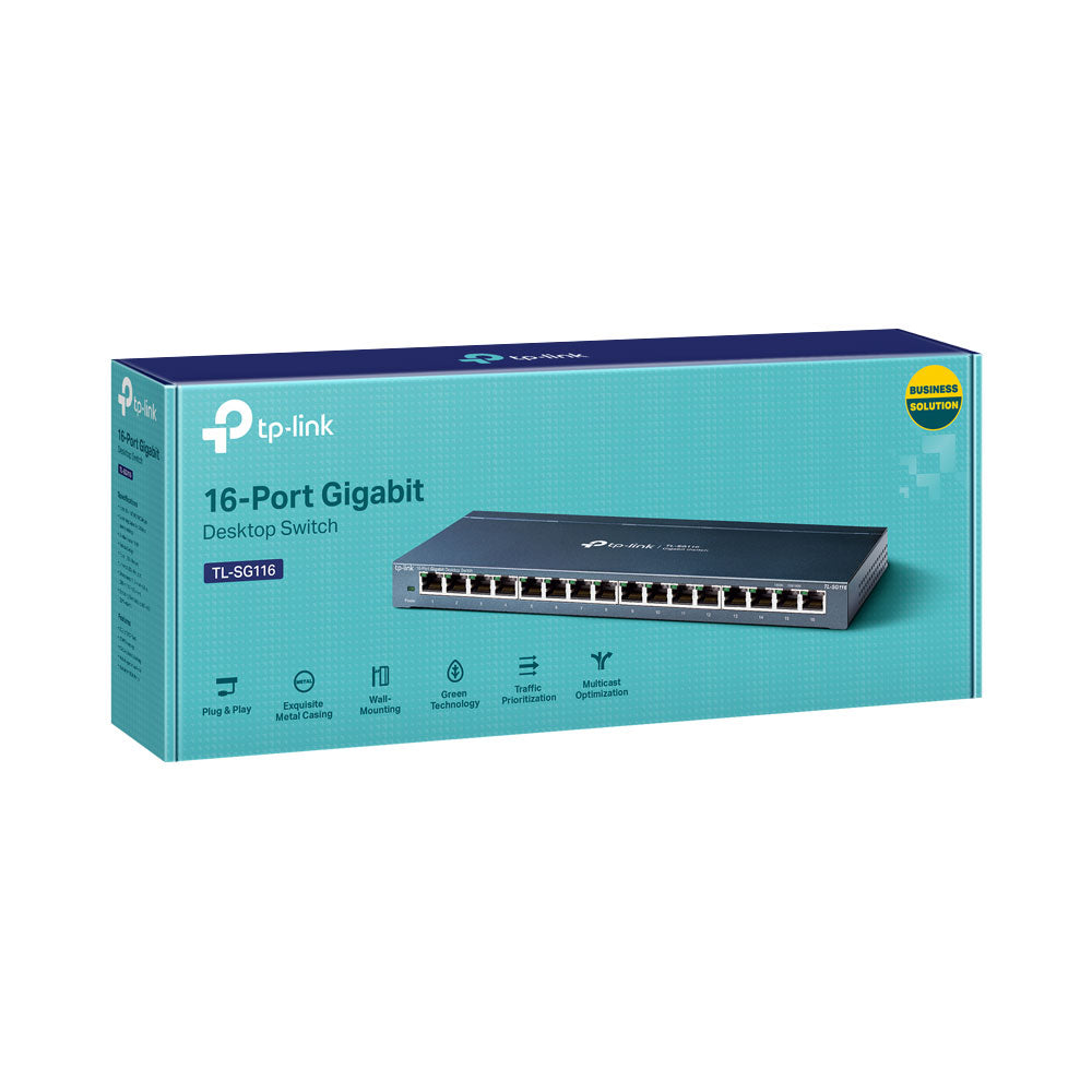 TP-LINK 16-PORT GIGABIT SLIM DESKTOP SWITCH - image 3