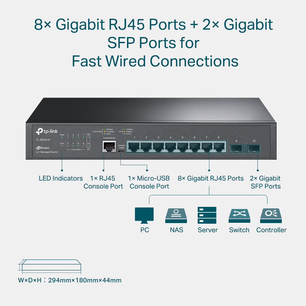TP-LINK JETSTREAM 8-PORT GIGABIT L2+MANAGE - image 3