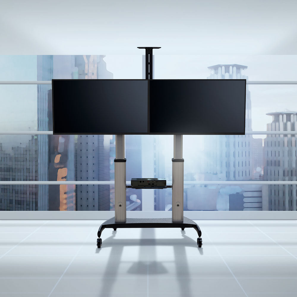 BRACKET DUAL 37-60INCH AV TROLLEY STAND 50KG, 1.6M - image 6