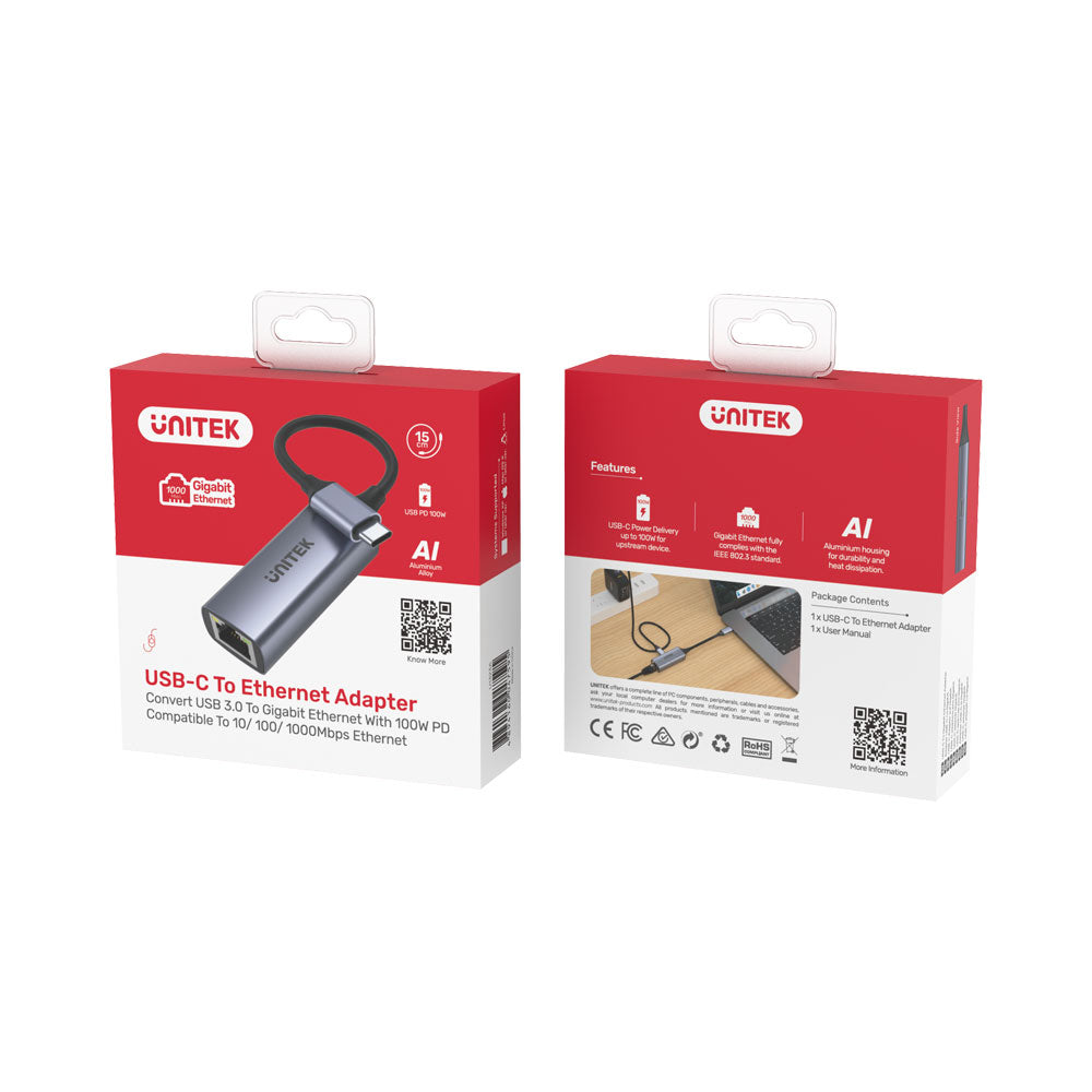 UNITEK USB3.2 TO TYPE-CM TO ETHERNET ADA(U1323A). - image 4