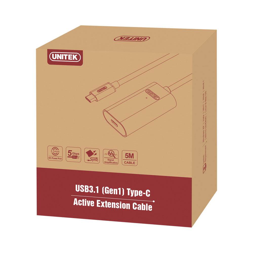UNITEK 5M USB3.1 ACTIVE GEN1 TYPE-C EXT (U305A) - image 2