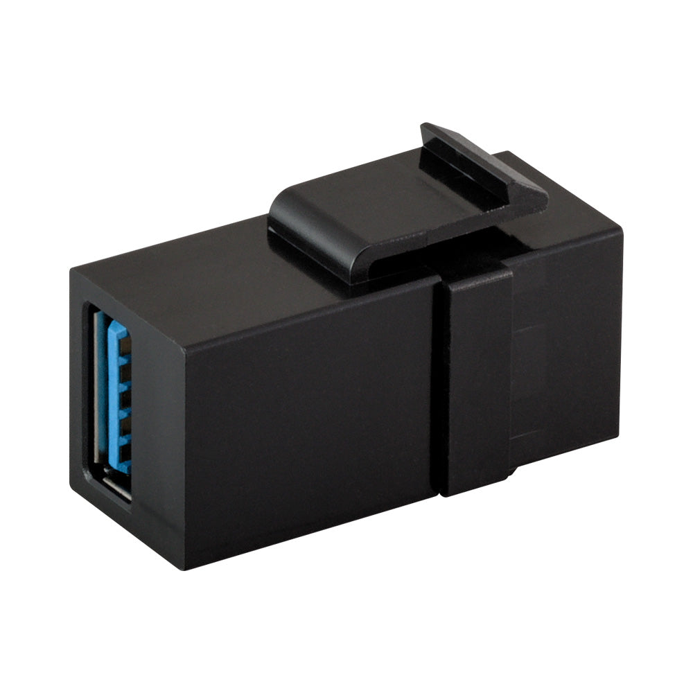 USB3.0 FEMALE KEYSTONE ADAPTER BLACK - image 2