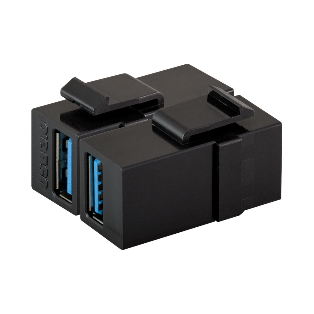 USB3.0 FEMALE KEYSTONE ADAPTER BLACK - image 3