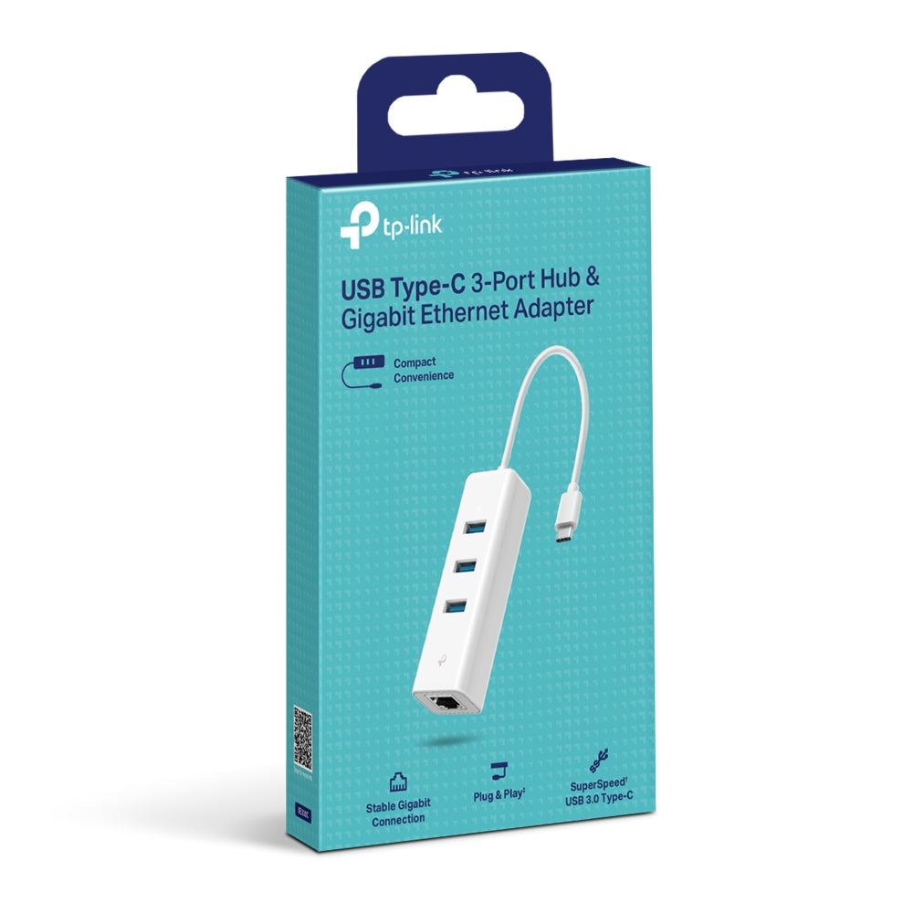 TP LINK USB TYPE-C 3-PORT HUB & GIGABIT ETHERNET - image 3