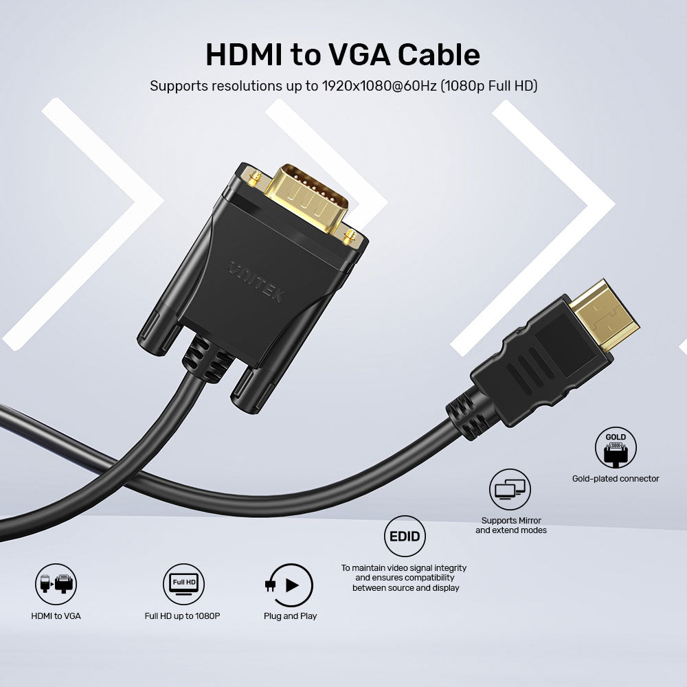 UNITEK V1185A01 2M HDMI TO VGA CABLE - image 4