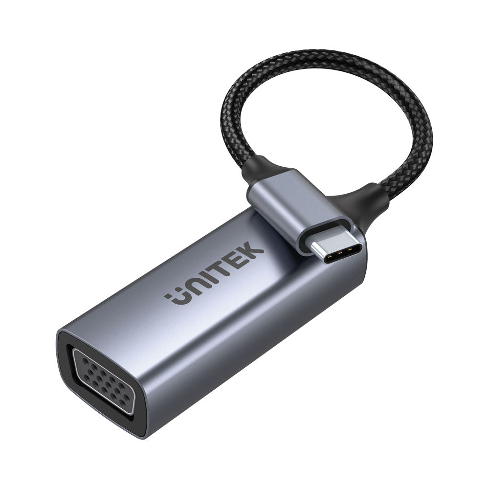 UNITEK V1413A 15CM 1080P @60HZ USB TYPE-C TO VGA FEMALE ADAPTER - image 4