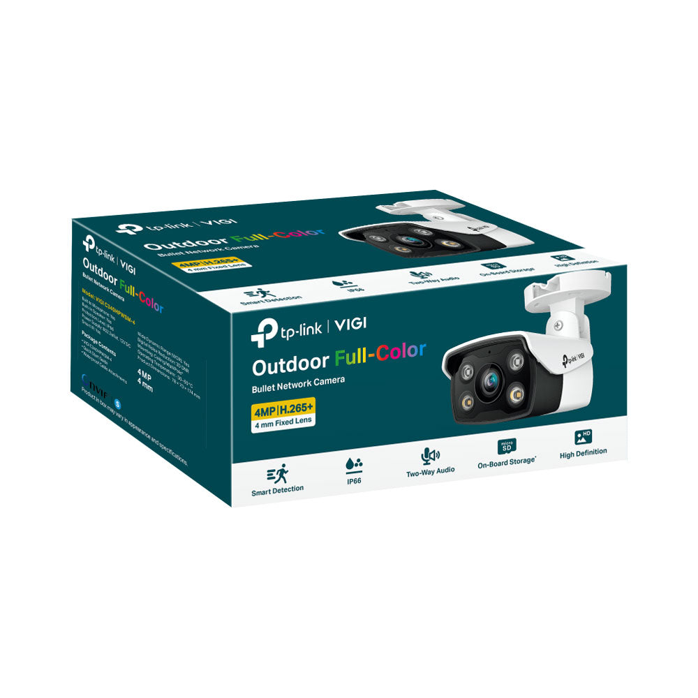 TP-LINK VIGI BULLET IP CAMERA 4MP FULL COLOR 4MM