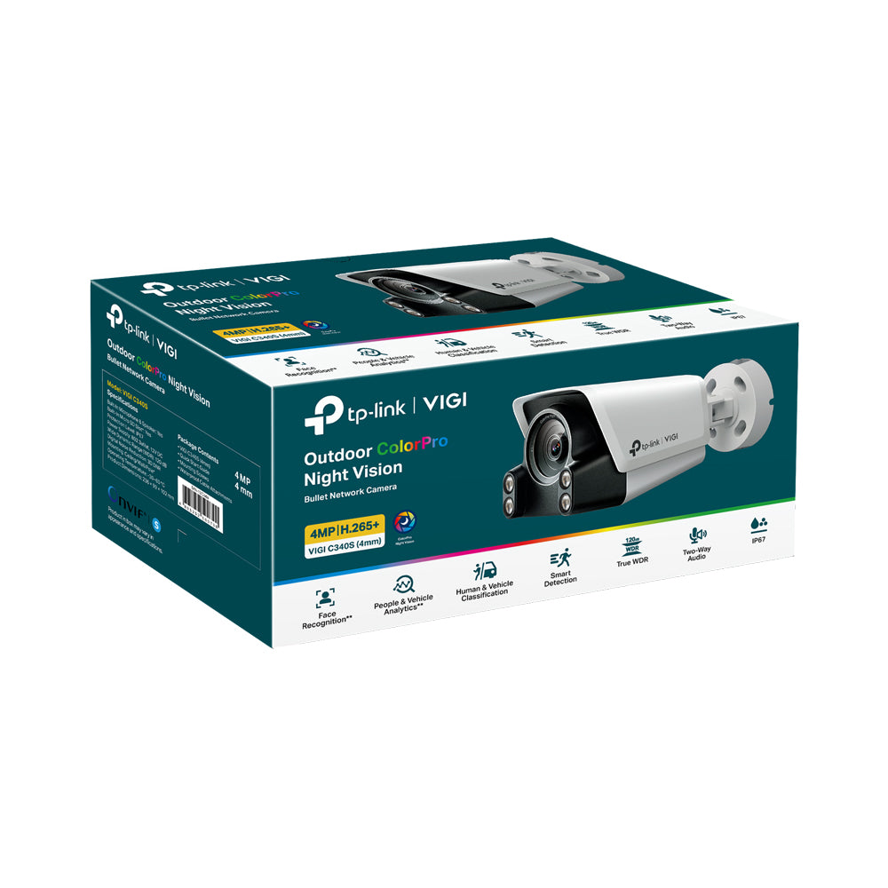 TP-LINK VIGI BULLET IP CAMERA 4MP FULL COLOR 4MM - image 5