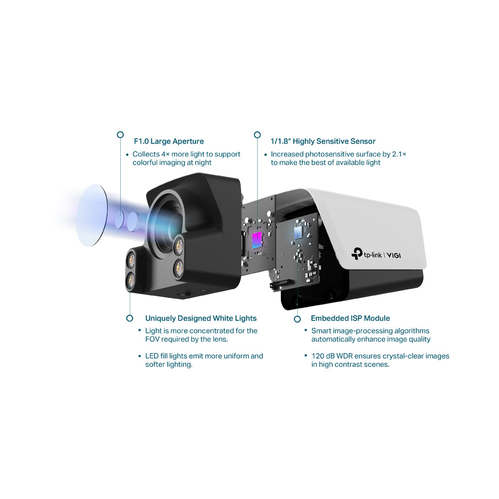 TP-LINK VIGI BULLET IP CAMERA 4MP FULL COLOR 4MM - image 4