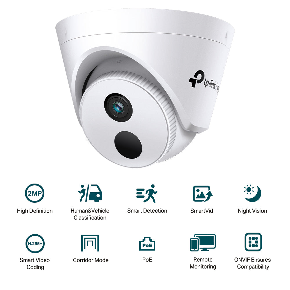 TP-LINK VIGI TURRET IP CAMERA 2MP IR 4MM - image 2