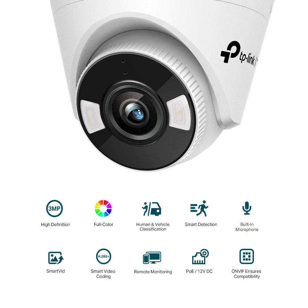 TP-LINK VIGI TURRET IP CAMERA 3MP FULL COLOR 4MM - image 5
