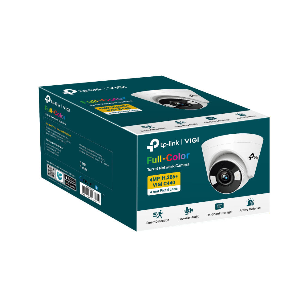 TP-LINK VIGI TURRET IP CAMERA 4MP FULL COLOR 2.8MM - image 2