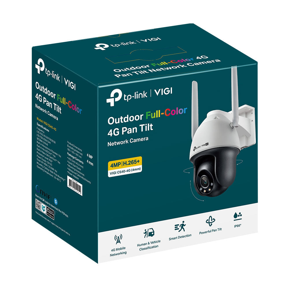 TP-LINK VIGI TURRET 4G/LTE CAM 4MP FULL COLOR 4MM
