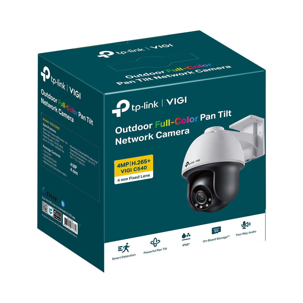 TP-LINK VIGI TURRET IP CAMERA 4MP FULL COLOR 4MM