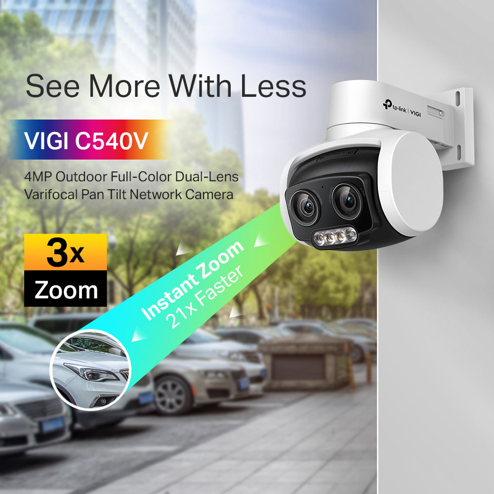 TP-LINK VIGI TURRET IP CAM 4MP FULLCOLOR 4.8-12MM - image 2
