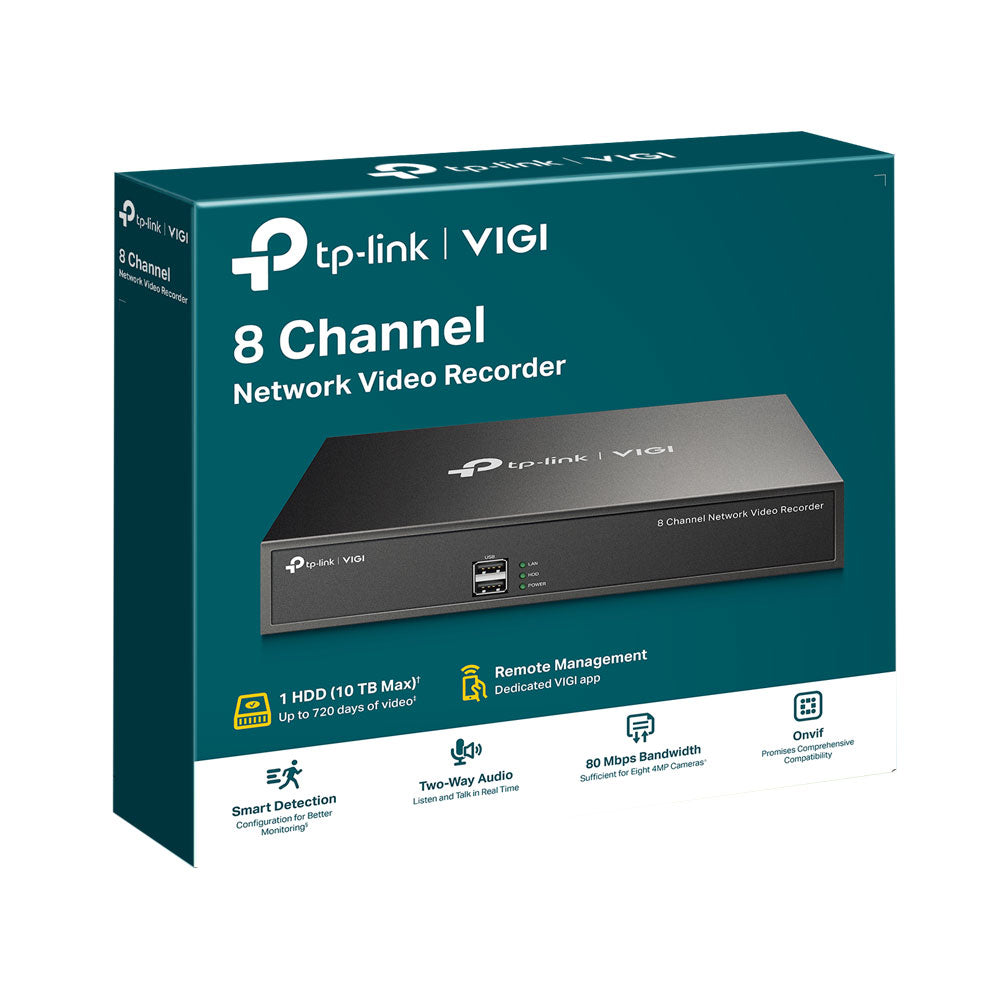TP LINK VIGI NVR NON POE 8CH 4K VGA/HDMI - image 3