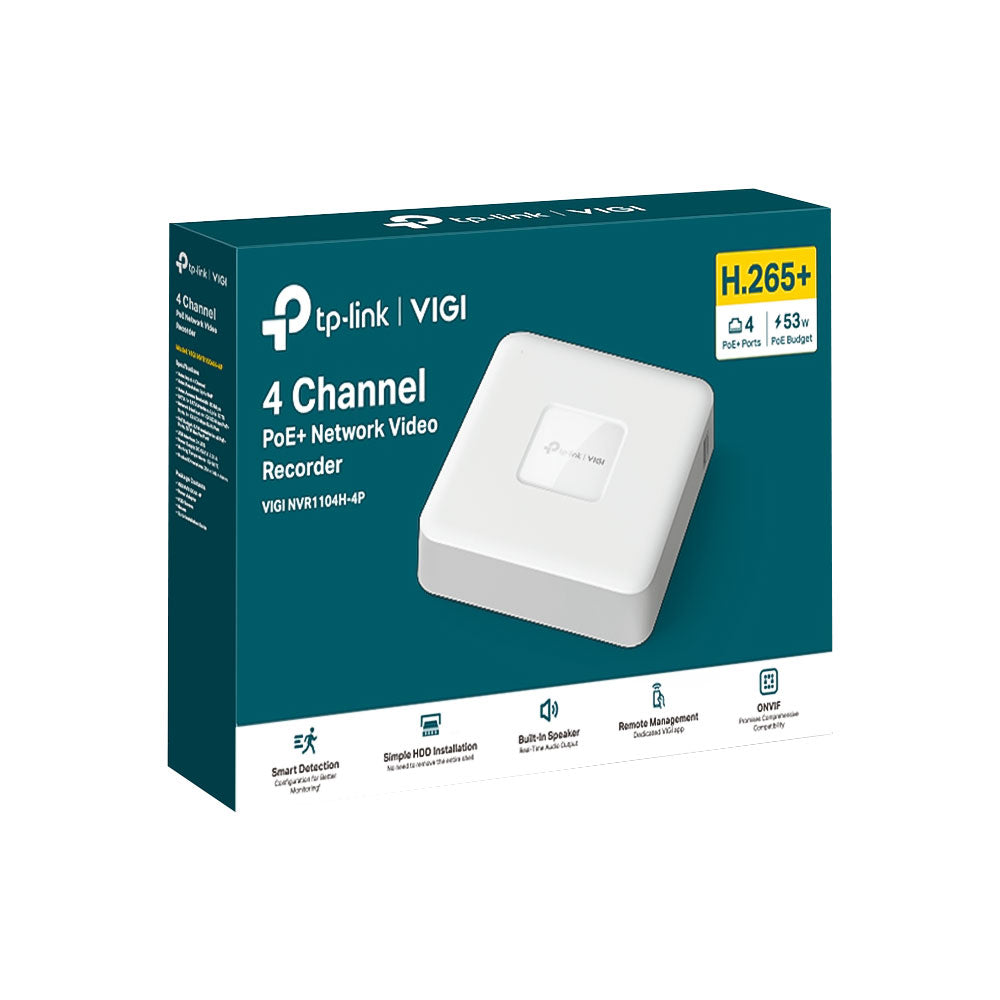 TP-LINK VIGI NVR POE+ 53W 4CH 4K VGA/HDMI - image 2