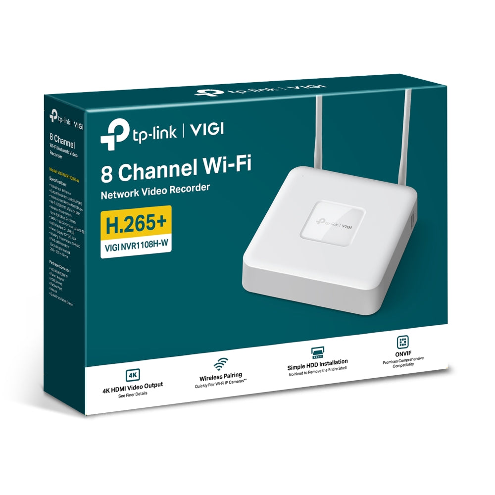 TP LINK VIGI NVR WIRELESS 8CH 4K VGA/HDMI - image 3